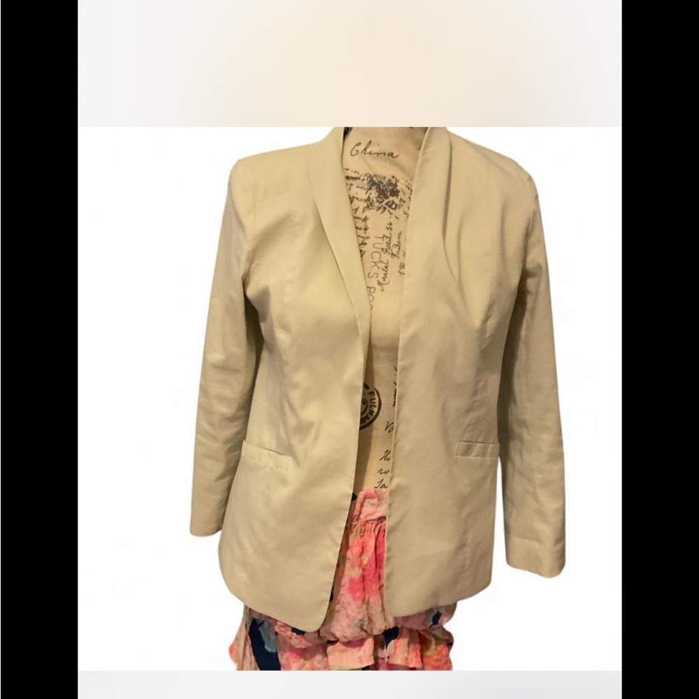 Eileen Fisher White blazer career girlboss lagenlook